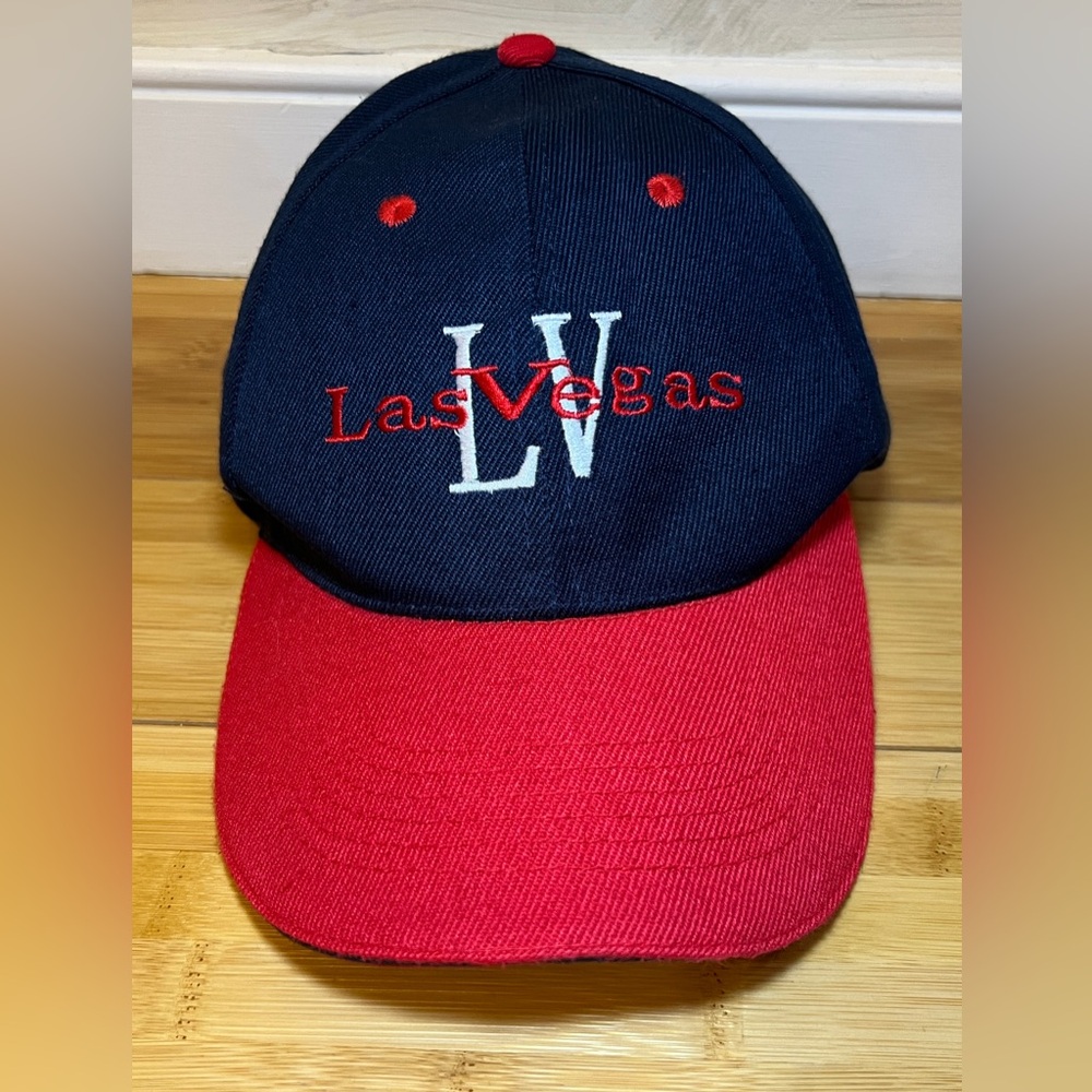 Las Vegas Embroidered Hook & Loop Adjustable Streetwear Baseball Hat/Cap, Grunge